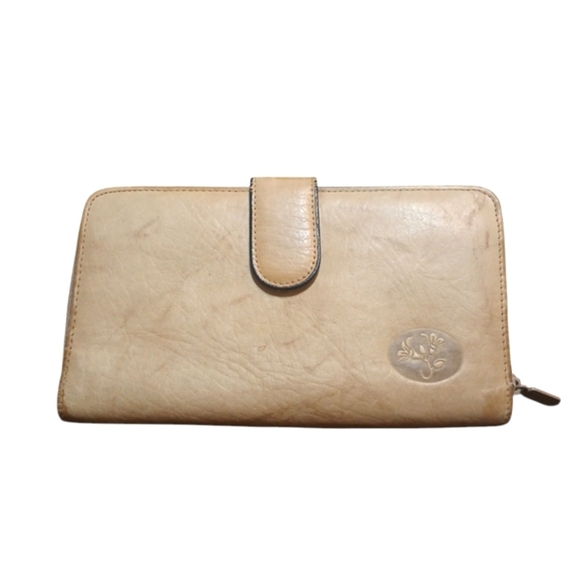 Buxton Marbled Leather Wallet Women's Top Grain Cowhide Long Bi-fold Wallet - Picture 1 of 11